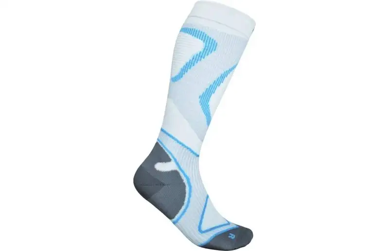 Bauerfeind Run Performance Compression Socks High Cut M White/Blue
