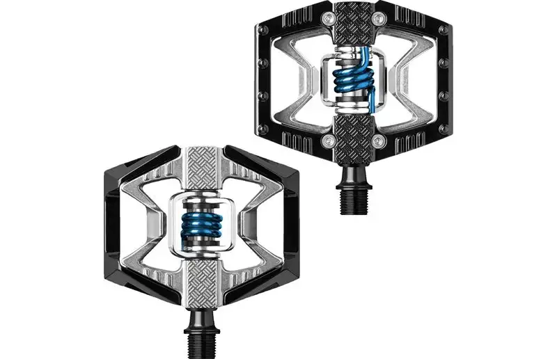 Crankbrothers Cykelpedaler Ers Double Shot Svart/Grå/Blå Inkl. Pedalklossar