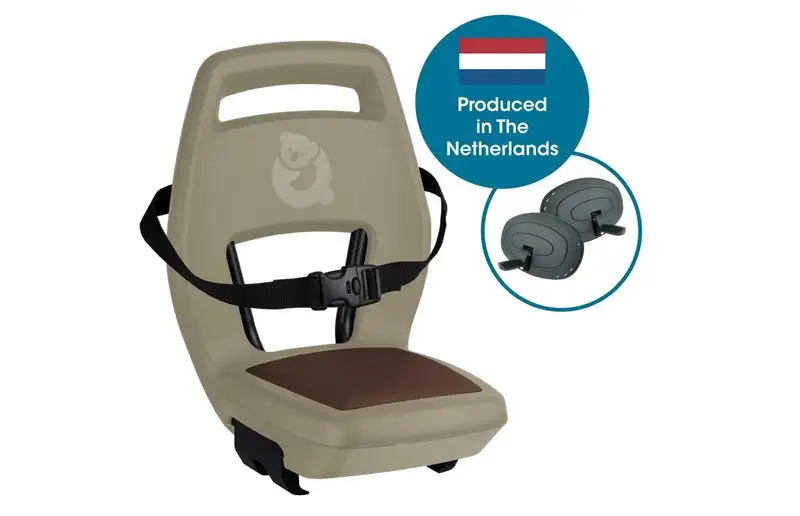 Cykelbarnstol Qibbel 6+ Junior Seat Cappuccino