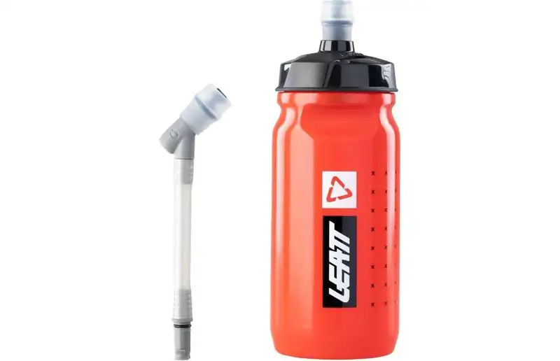 Cykelflaska Leatt Bottle SteadySip Convertible 600 ml Fire