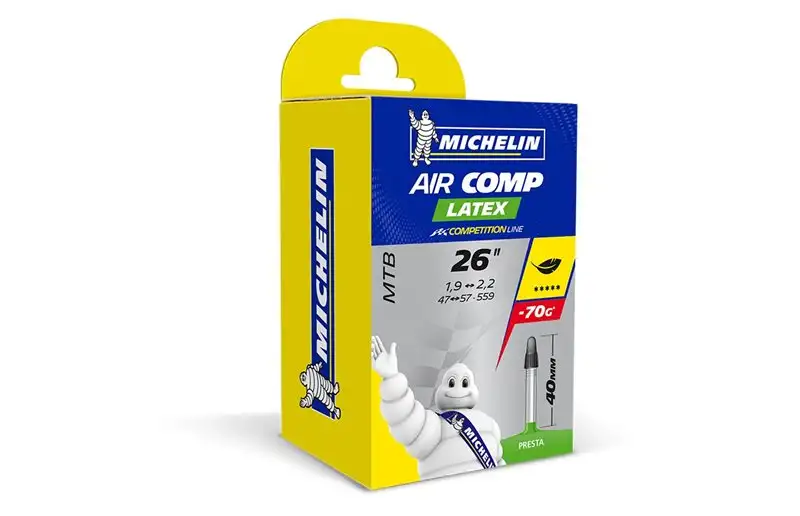 Michelin Cykelslang Aircomp Latex tube 32/42-559 Racerventil 40 mm