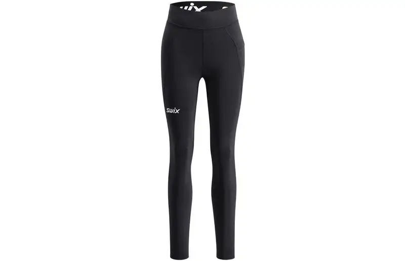 Swix Löparbyxor Pace High Waist Tights Dam Black
