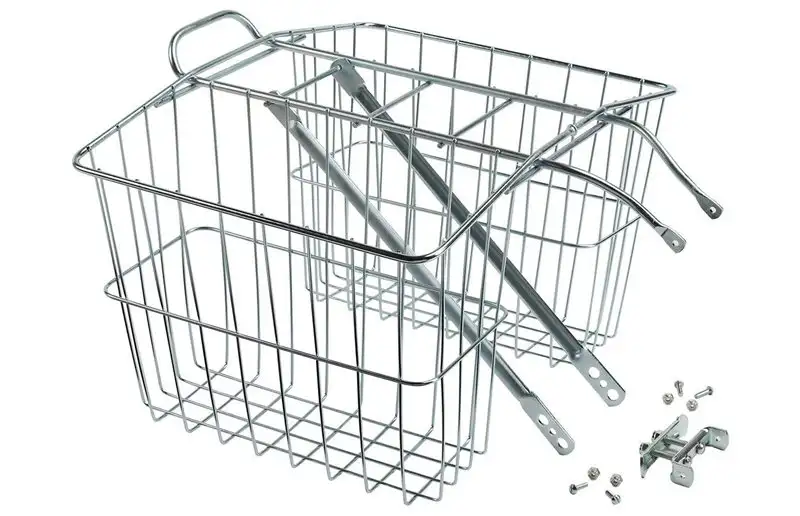 Wald Cykelkorg Pakethållare 520 Rear Carrier Basket Silver