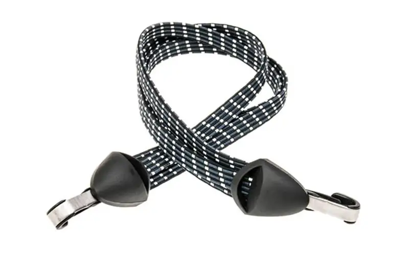 WIDEK Spännband Safety strap with steel hooks silver